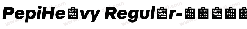 PepiHeavy Regular字体转换